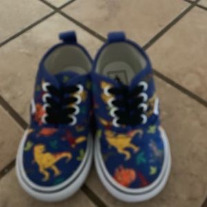 Boys size 5 dinosaur vans